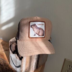 Goorin Bros “Low Key” Tan Capybara Trucker Hat